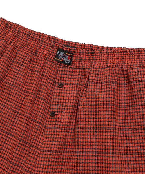 CHECK BOX SHORTS_ORANGE(NG2FMUPA63A)