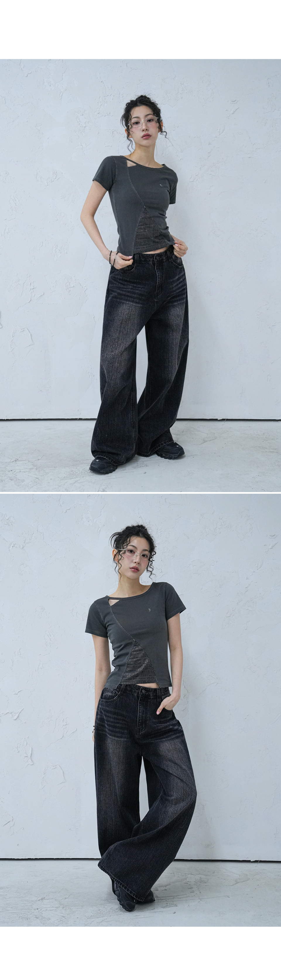 Tシャツ・カットソー AVANDRESS Triangle Pigment Tee CHARCOAL MUSINSA | AVANDRESS Triangle Pigment Tee CHARCOAL