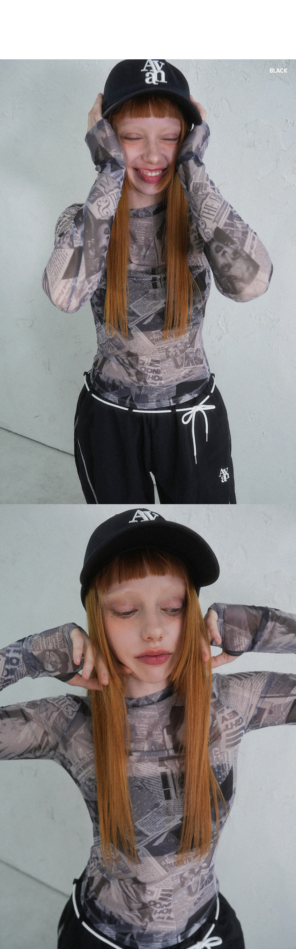Tシャツ・カットソー AVANDRESS Marilyn SeeThrough Long Sleeve 2COL MUSINSA | AVANDRESS Marilyn See-Through Long Sleeve - 2COL