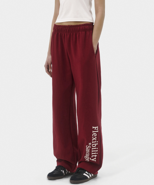 Женские широкие брюки Flexibility Savage (Burgundy)