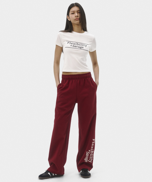 Женские широкие брюки Flexibility Savage (Burgundy)