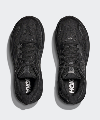 HOKA ホカ (女性) クリフトン 10 ワイド - ブラック:ブラック 画像 2