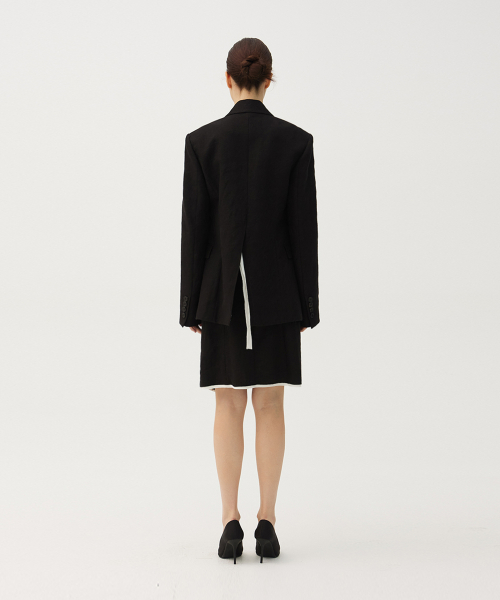 Linen stitch line jacket