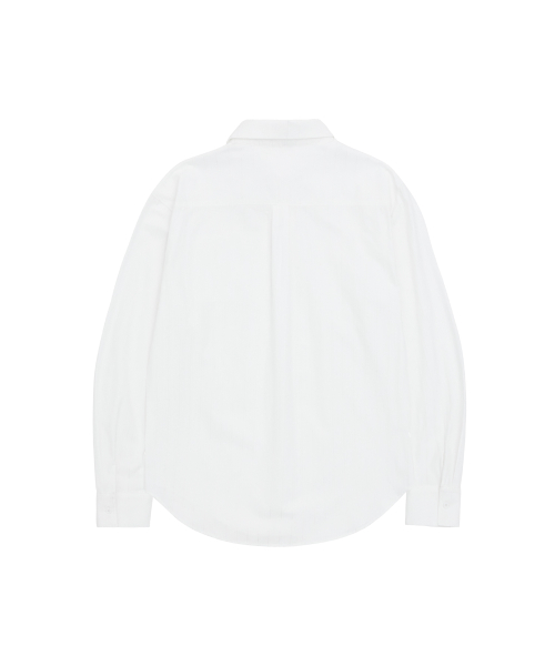 Рубашка Tia в полоску с карманом (White)