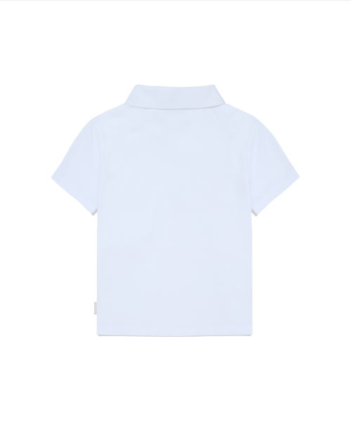 Кроп-футболка поло Holiday - White
