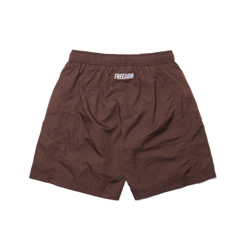 Light Windbreaker Shorts (Brown)