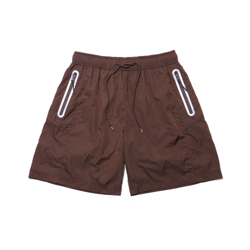 Light Windbreaker Shorts (Brown)