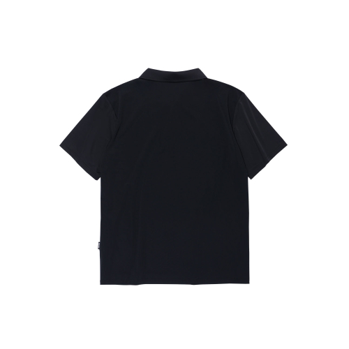 Легкое поло с коротким рукавом (Black)