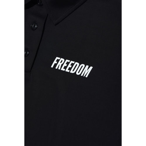 Легкое поло с коротким рукавом (Black)