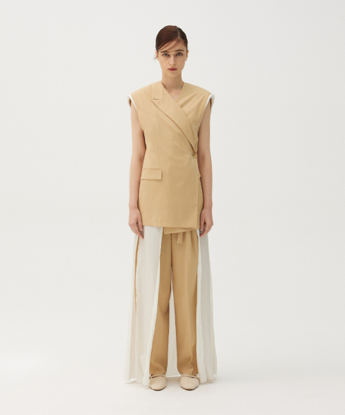 Chiffon origami vest