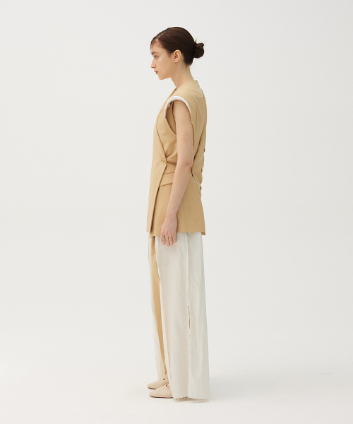 Chiffon origami vest