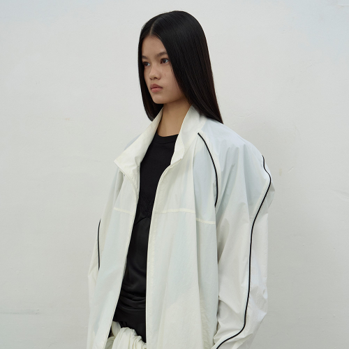 OVERSIZED TRACK JACKET (WHITE)