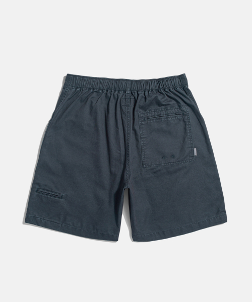 Washed Cotton Surf Shorts Navy