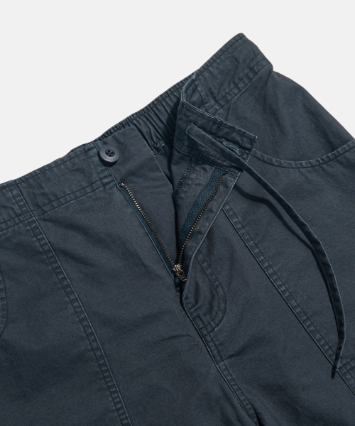 Washed Cotton Surf Shorts Navy