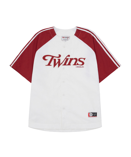 Бейсбольная тканая джерси LG Twins x 1993 Studio - Red