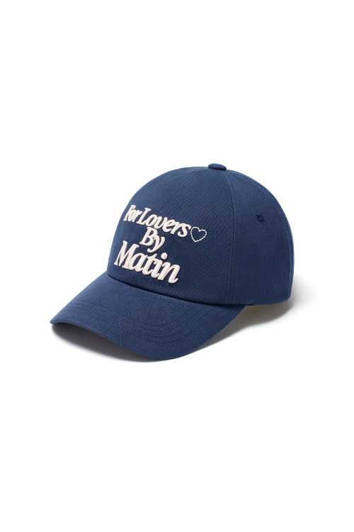 MUSINSA公式 | MATIN KIM FOR LOVERS LOGO POINT BALL CAP IN NAVY