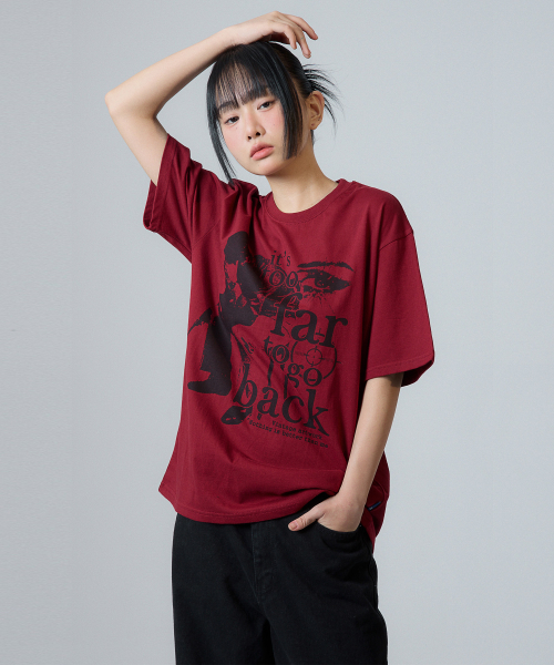 VINTAGE ARTWORK TEE_burgundy
