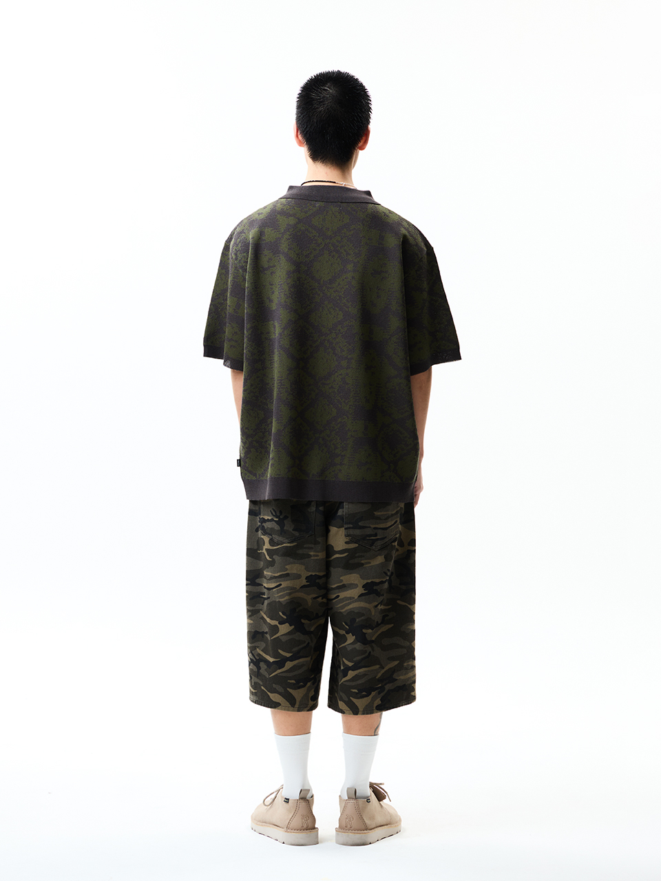 [CRITIC] PYTHON KNIT ZIP UP / 追跡付 MUSINSA公式 | CRITIC PYTHON KNIT ZIP UP KHAKI