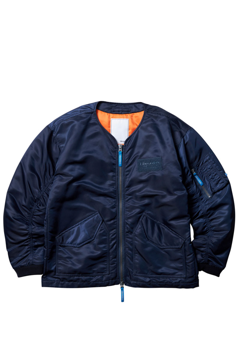 리버라이더스(LIBERAIDERS) [LIBERAIDERS] COLLARLESS FLIGHT JACKET