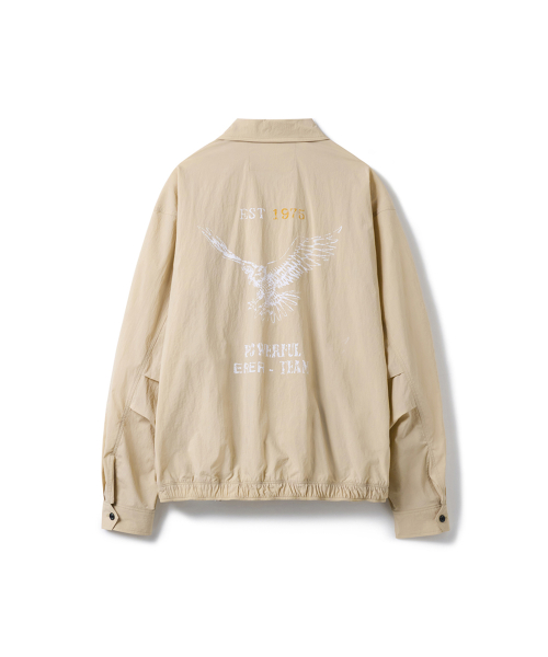 [UN] Vintage Painted Nylon Blouson Sand