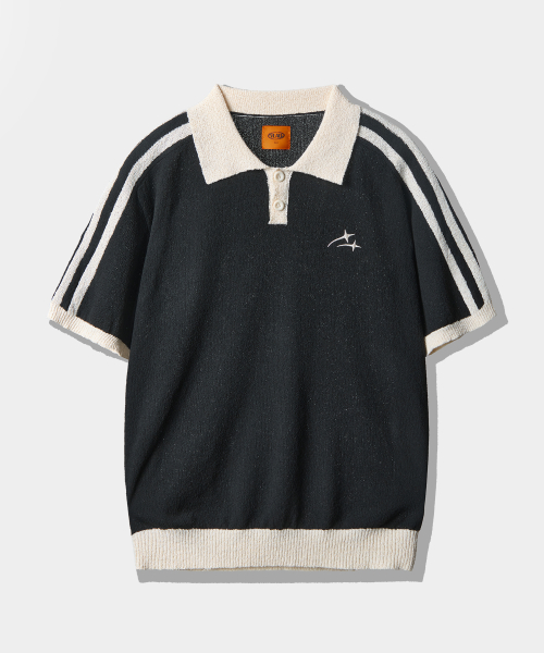 VLAD TRACK BOUCLE COLLAR HALF KNIT_BLACK