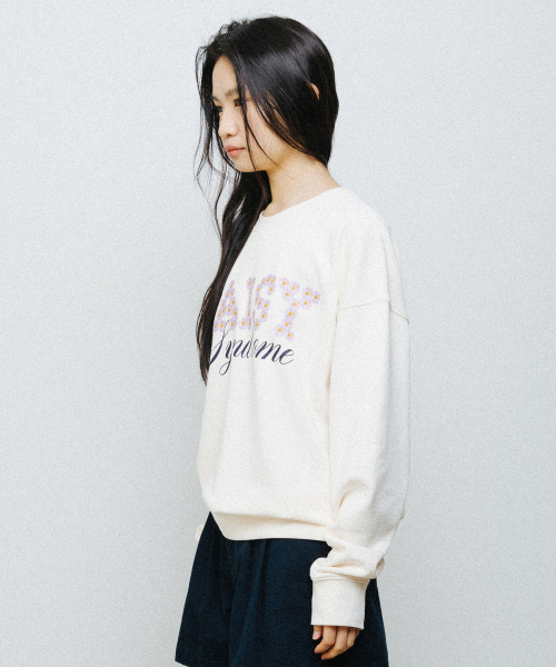 FLOWER SYNDROME SWEATSHIRT cream