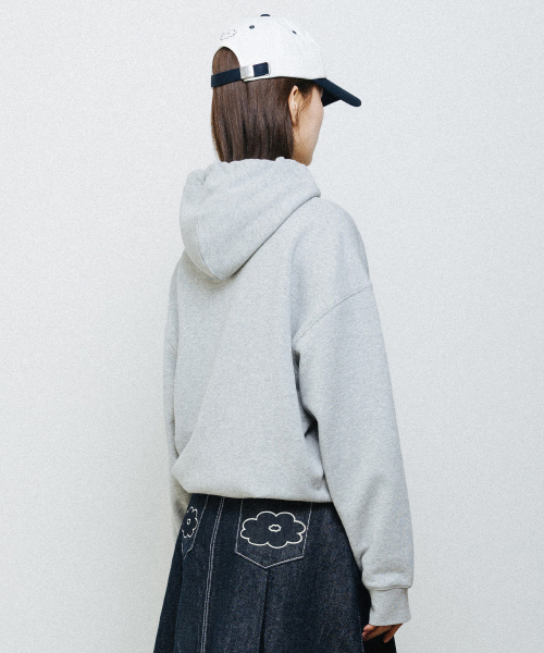 CRAYON ARCH HOODIE melange gray