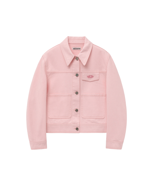 REGULAR DENIM JACKET pink