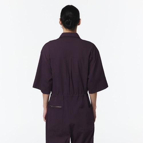 Полукомбинезон унисекс с коротким рукавом (Dark Purple)_5LD2913