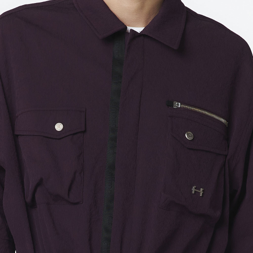 Полукомбинезон унисекс с коротким рукавом (Dark Purple)_5LD2913