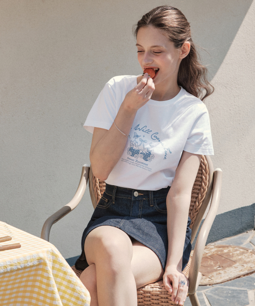 [3COL] BERRY SHORT SLEEVE T-SHIRT