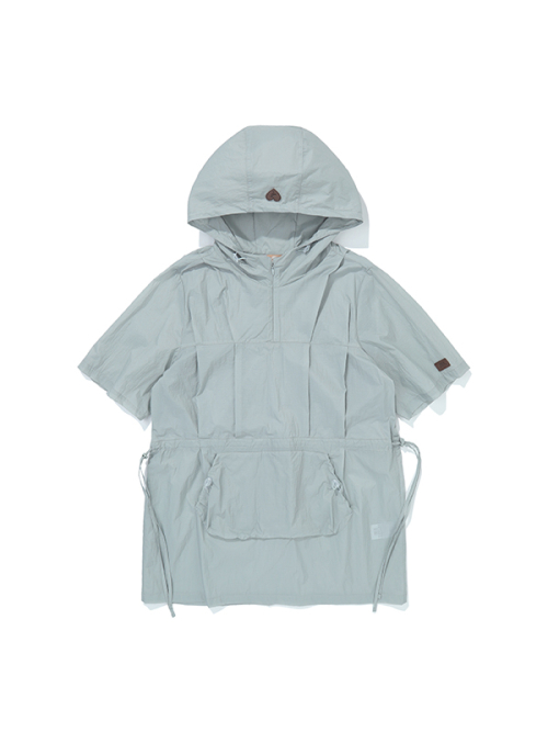 W Mid Hoodie Anorak Dark Mint