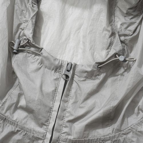 SHEER NYLON WINDBREAKER JACKET L/GREY