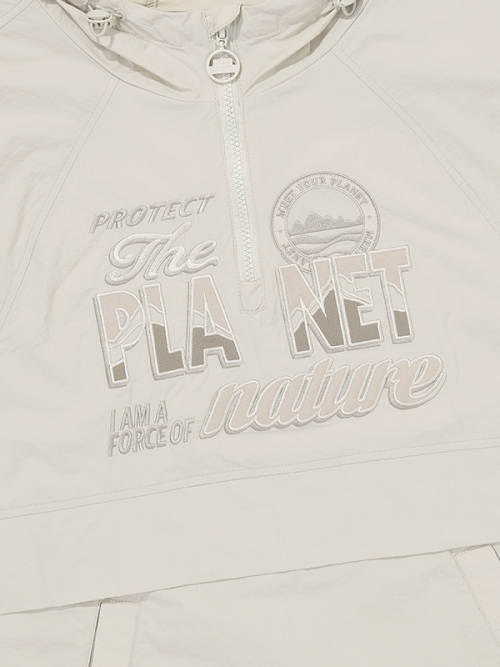 Анорак Planet с вышивкой_Cream