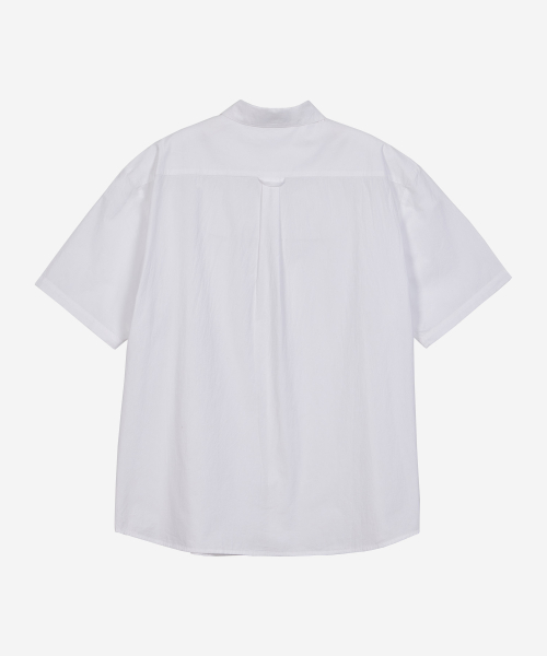 BASIC STANDARD FIT POCKET SHORT-SLEEVED SHIRT WHITE