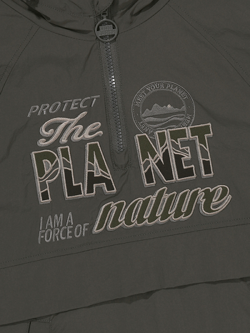 Анорак W Planet с вышивкой Khaki