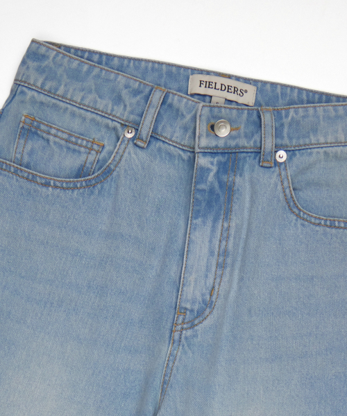 REGULAR STRAIGHT FIT DENIM PANTS LIGHT BLUE