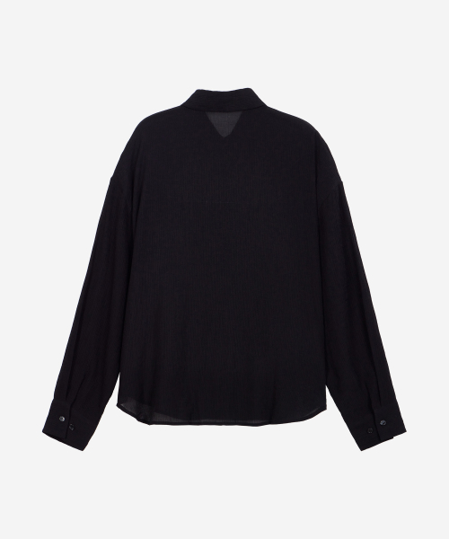 SEERSUCKER SHIRTS BLACK