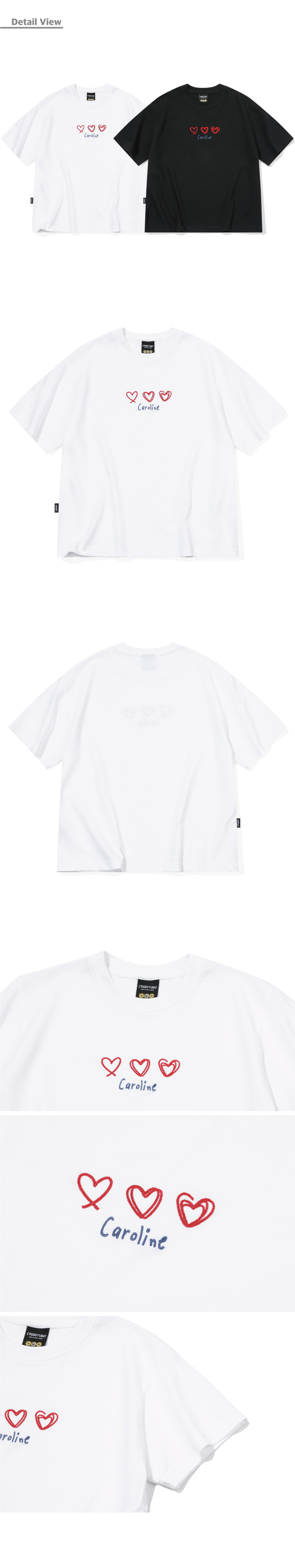 【CPGN STUDIO】25SS★ Caroline Chain Embroidered Crop S/S T CPGN] 25SS Caroline Chain Embroidered Crop T-Shirt (2 Color