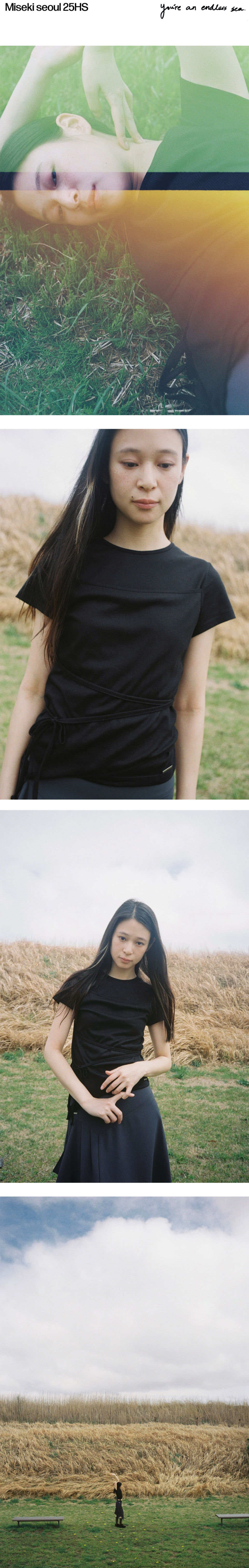 ★Miseki SEOUL★ String layered knit top【送料込/関税込】 MUSINSA | MISEKI SEOUL String layered knit top BLACK