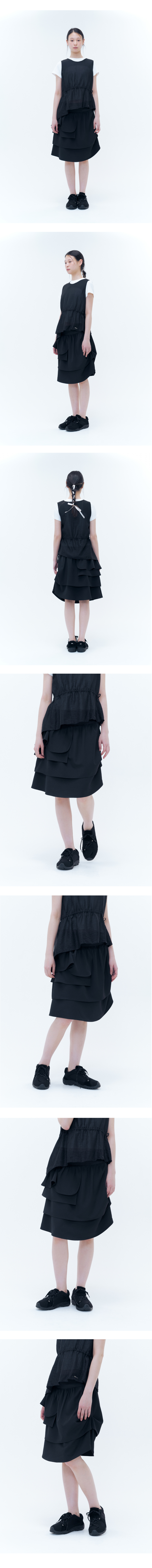 ★ MISEKI SEOUL★ Unbalanced layers midi skirt BLACK MSK252 MUSINSA | MISEKI SEOUL Unbalanced layers midi skirt BLACK