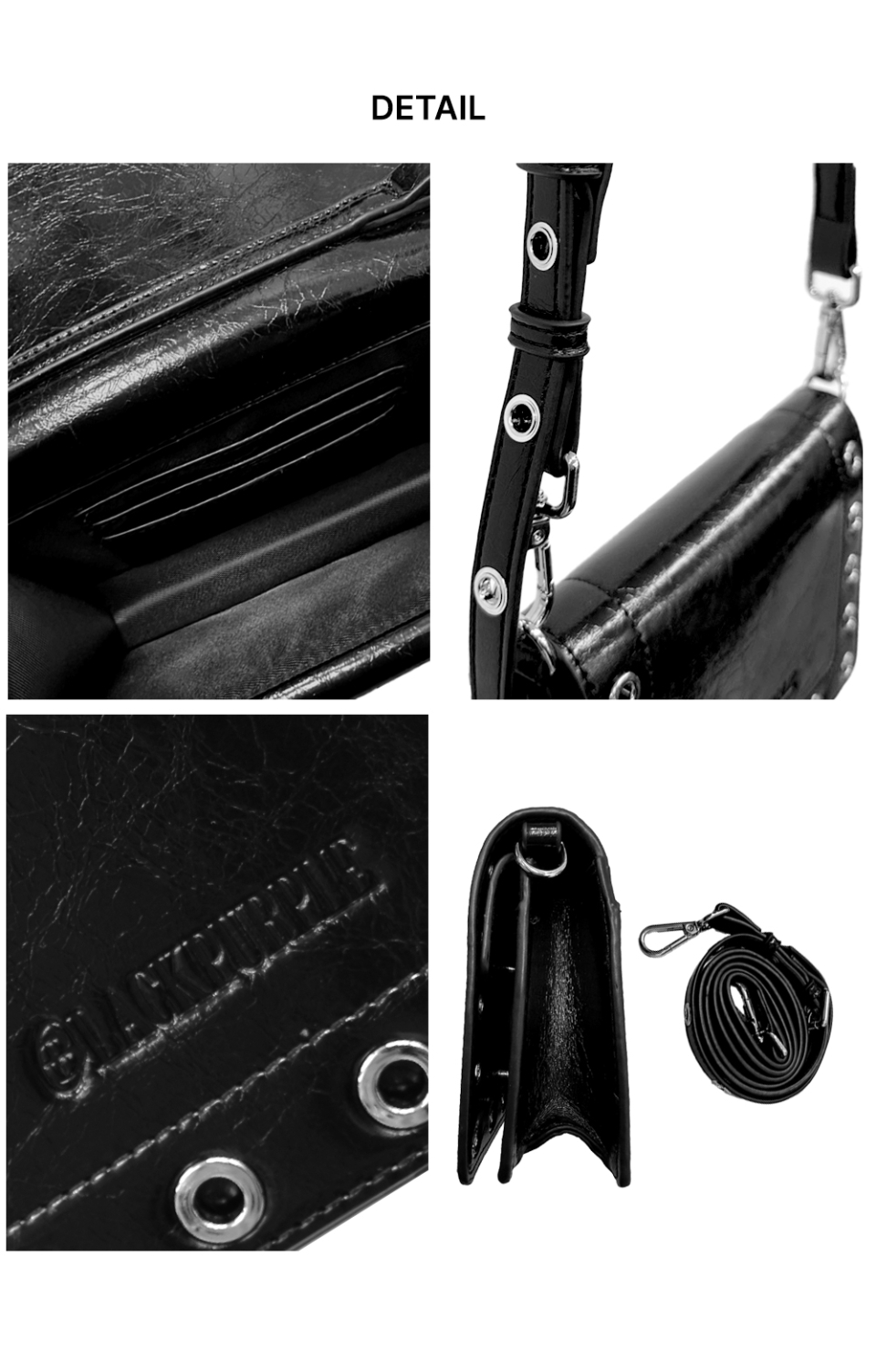 MUSINSA | BLACK PURPLE Takara Mini Crossbag _NAVY