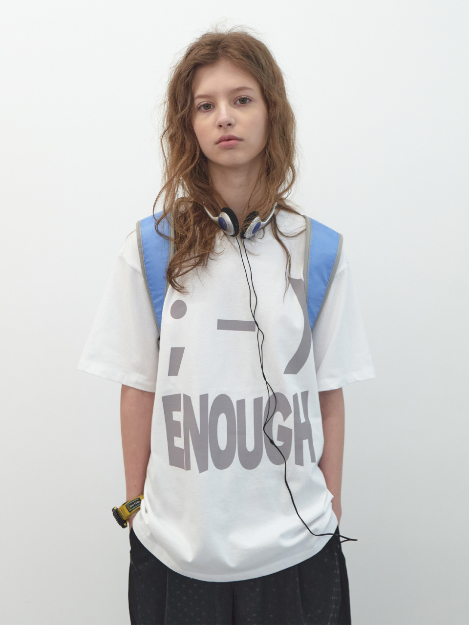 ENZO BLUES ♥ Double Logo Sporty Backpack / 追跡付 Enzo Blues Double Logo Sporty Backpack Sky #엔조블루스,#엔조