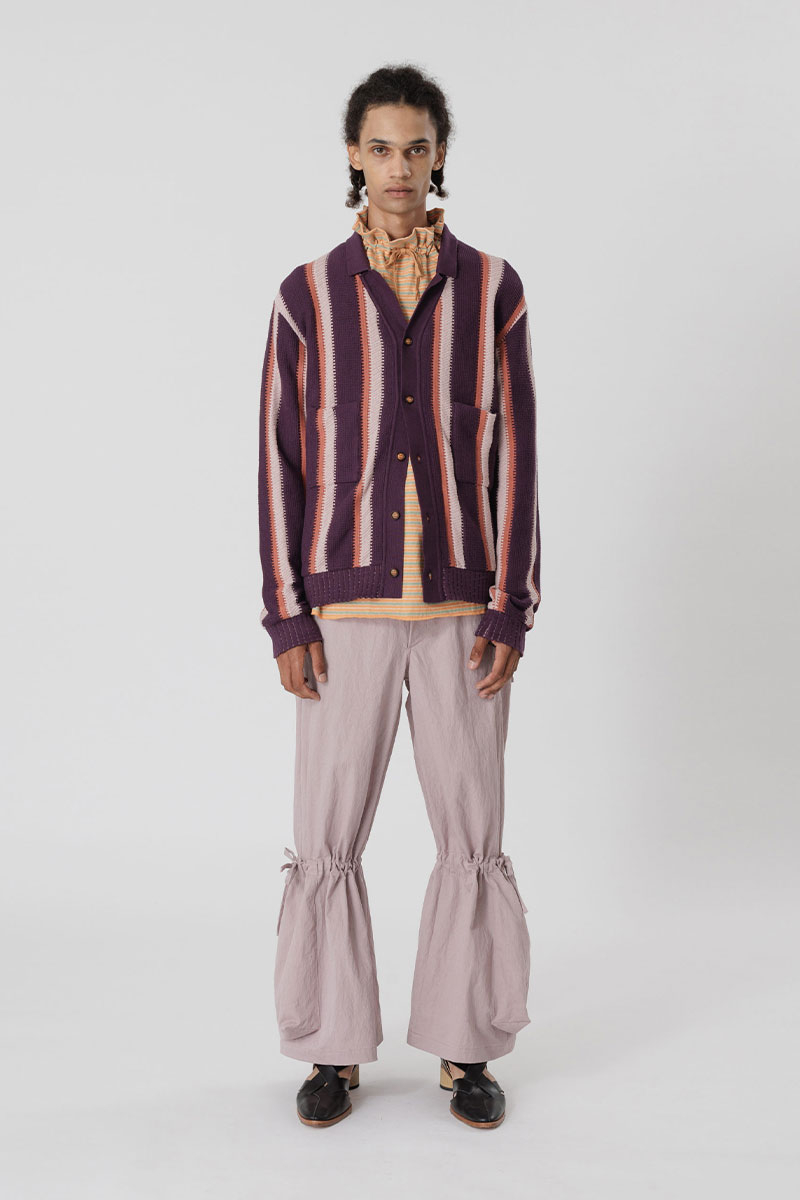 Sasquatchfabrix.サスクワッチ ORIENTAL CARDIGAN 사스콰치패브릭스(SASQUATCHFABRIX) [sasquatch fabrix] STRIPE KNIT