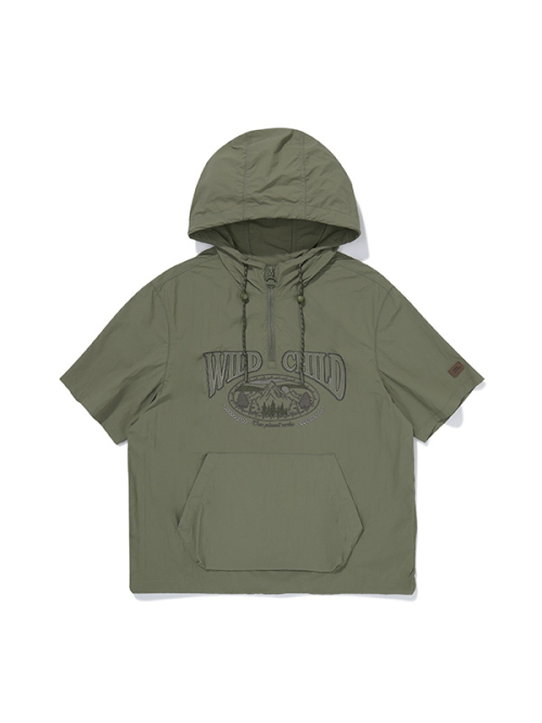 Анорак с вышивкой Nature_Ash Khaki