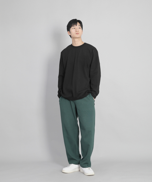 Широкие однотонные джоггеры SWP-372 Dark Green