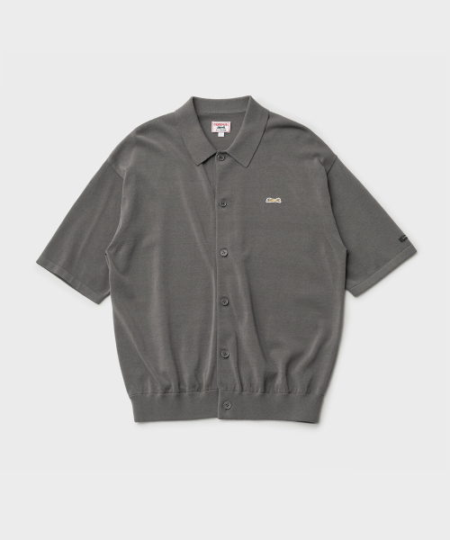 Soutien воротник Вязка cardigan (Темный Gray)