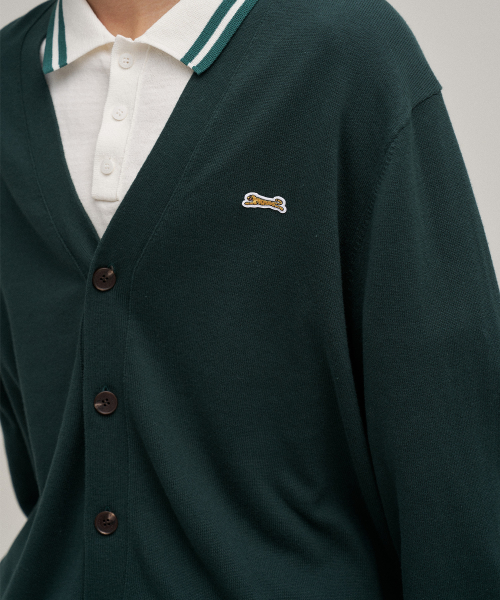 Классический V-воротник cardigan (Forest)