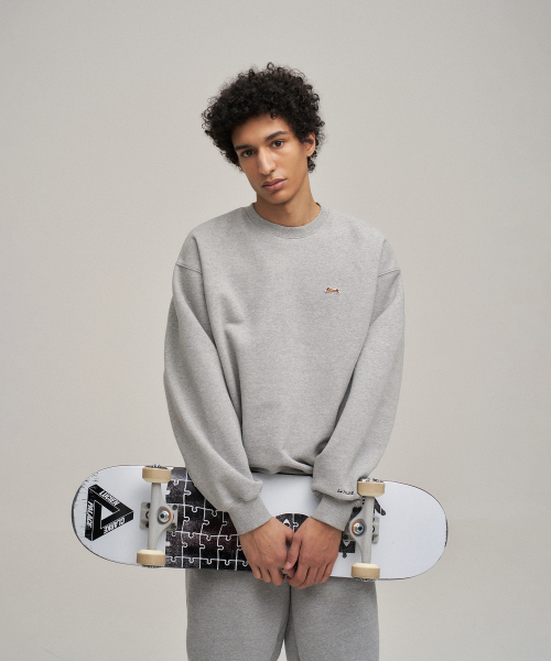 Классический Applique sweatshirt (Heather Gray)