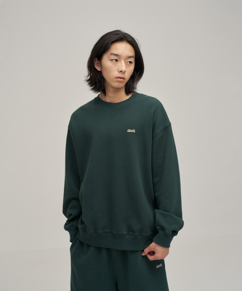 Классический Applique sweatshirt (Forest Green)